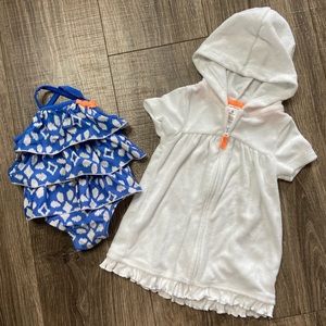 Carter’s  6 month swimsuit & cover up
